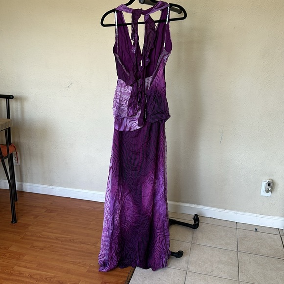 HOUSE‎ OF CB 'Olessia' Orchid Backless Halter Maxi Dress NWOT size L - Picture 8 of 14